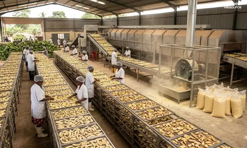 Banana Powder Production Process